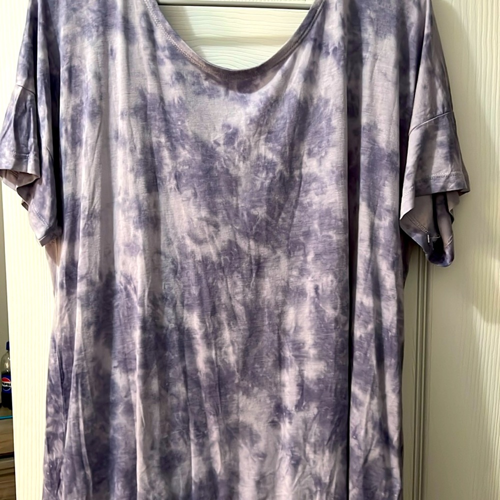Tie Dye Cross Back Blouse